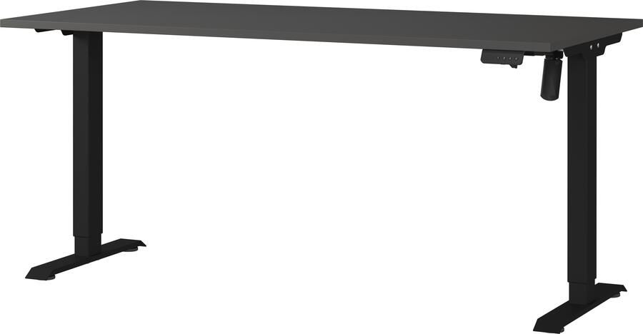 GERMANIA Bureau Boras elektrisch in hoogte verstelbaar Breedte 120 140 160 cm metalen frame Made in Germany - Foto 3