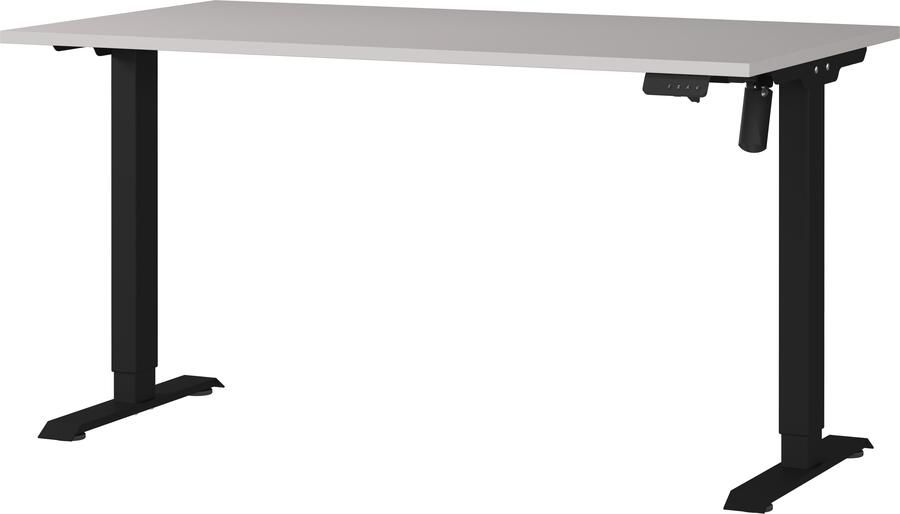 GERMANIA Bureau Boras elektrisch in hoogte verstelbaar Breedte 120 140 160 cm metalen frame Made in Germany - Foto 4