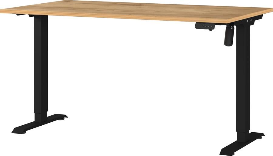 GERMANIA Bureau Boras elektrisch in hoogte verstelbaar Breedte 120 140 160 cm metalen frame Made in Germany - Foto 3