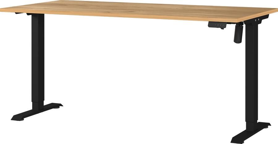 GERMANIA Bureau Boras elektrisch in hoogte verstelbaar Breedte 120 140 160 cm metalen frame Made in Germany - Foto 3