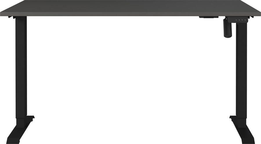 GERMANIA Bureau Boras elektrisch in hoogte verstelbaar Breedte 120 140 160 cm metalen frame Made in Germany - Foto 3