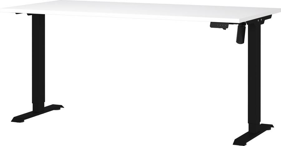 GERMANIA Bureau Boras elektrisch in hoogte verstelbaar Breedte 120 140 160 cm metalen frame Made in Germany - Foto 3