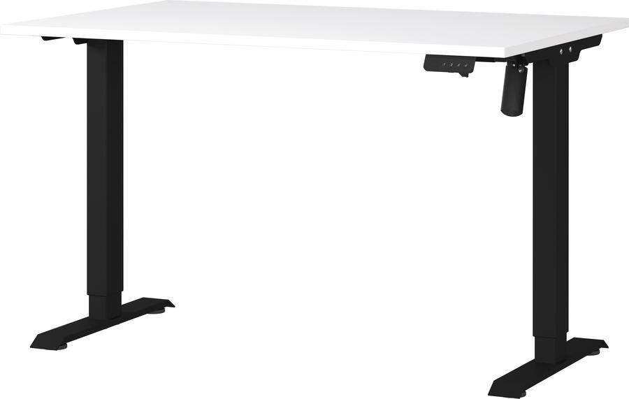 GERMANIA Bureau Boras elektrisch in hoogte verstelbaar Breedte 120 140 160 cm metalen frame Made in Germany - Foto 3