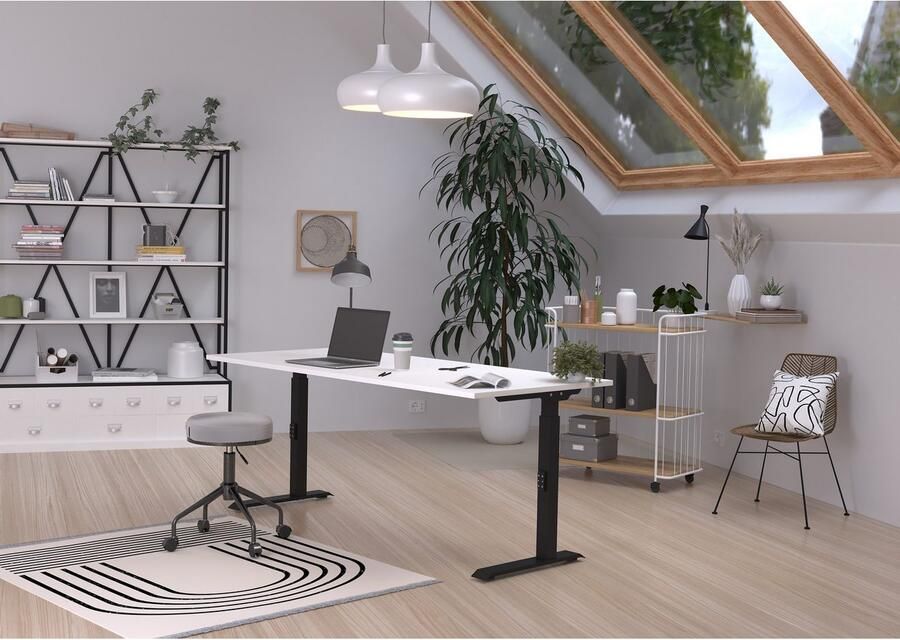 GERMANIA Bureau Downey hoogte verstelbaar van 68-91 cm beschikbaar in verschillende breedtes - Foto 2