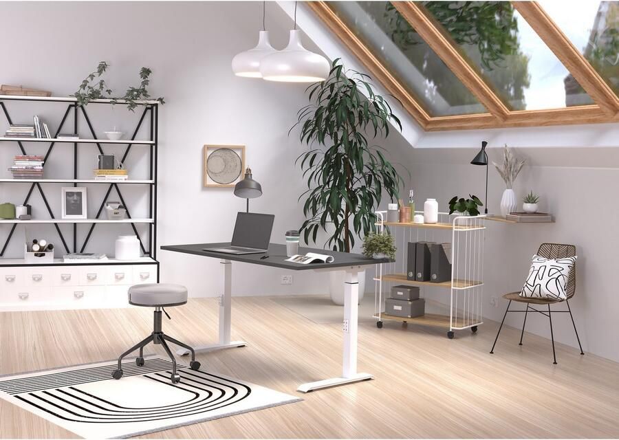 GERMANIA Bureau Downey hoogte verstelbaar van 68-91 cm beschikbaar in verschillende breedtes - Foto 3