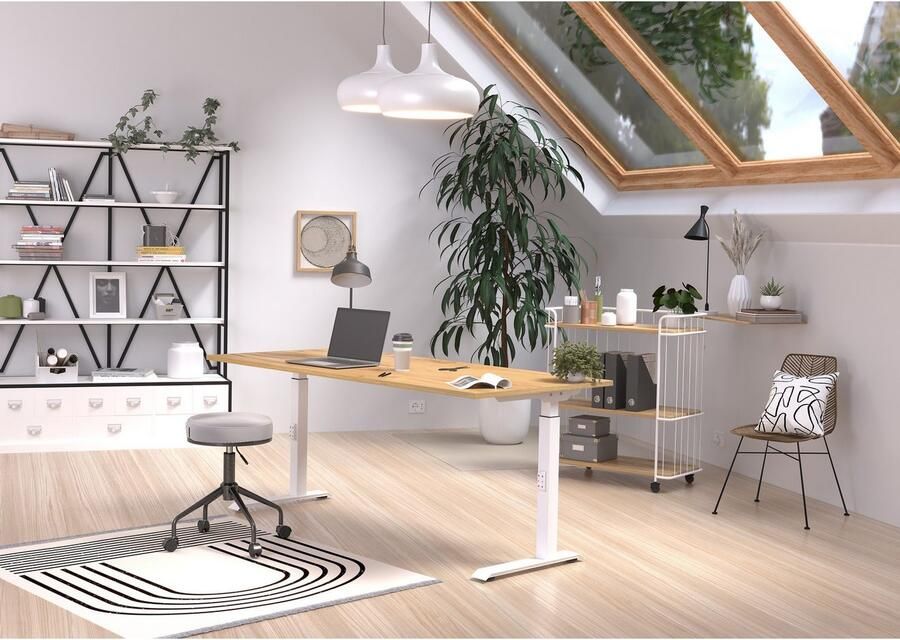 GERMANIA Bureau Downey hoogte verstelbaar van 68-91 cm beschikbaar in verschillende breedtes - Foto 2