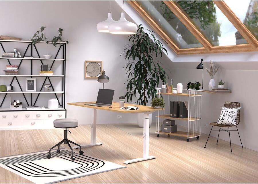 GERMANIA Bureau Downey hoogte verstelbaar van 68-91 cm beschikbaar in verschillende breedtes - Foto 3