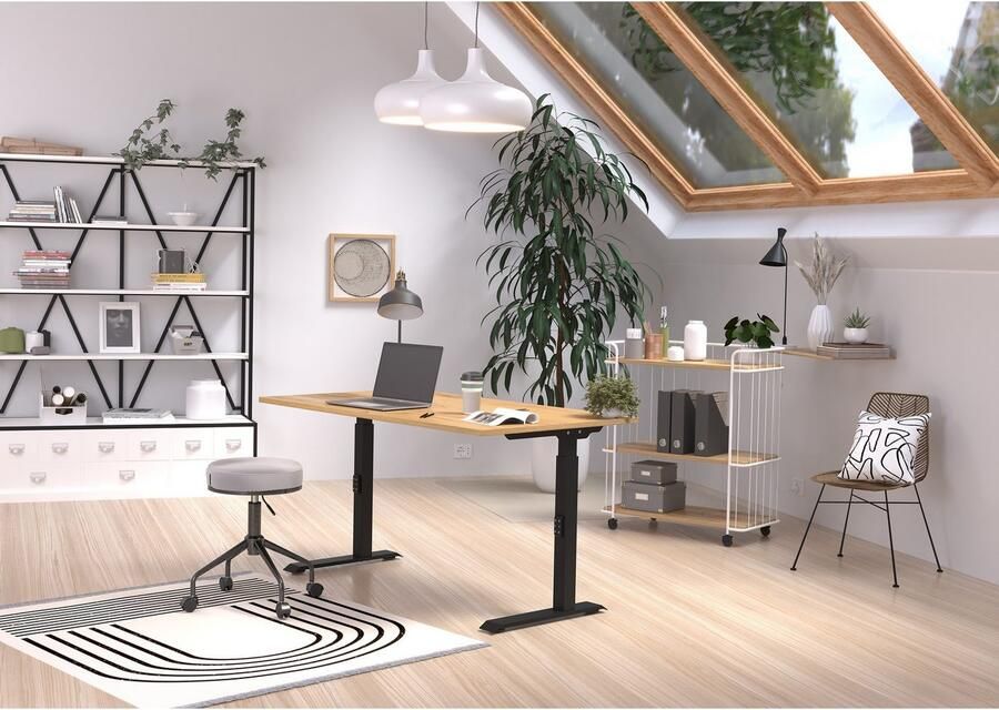GERMANIA Bureau Downey hoogte verstelbaar van 68-91 cm beschikbaar in verschillende breedtes - Foto 2