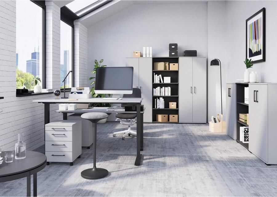 GERMANIA Bureau GW-Profi 3.0 in hoogte verstelbaar (70-80 cm) in 2 breedtes made in germany