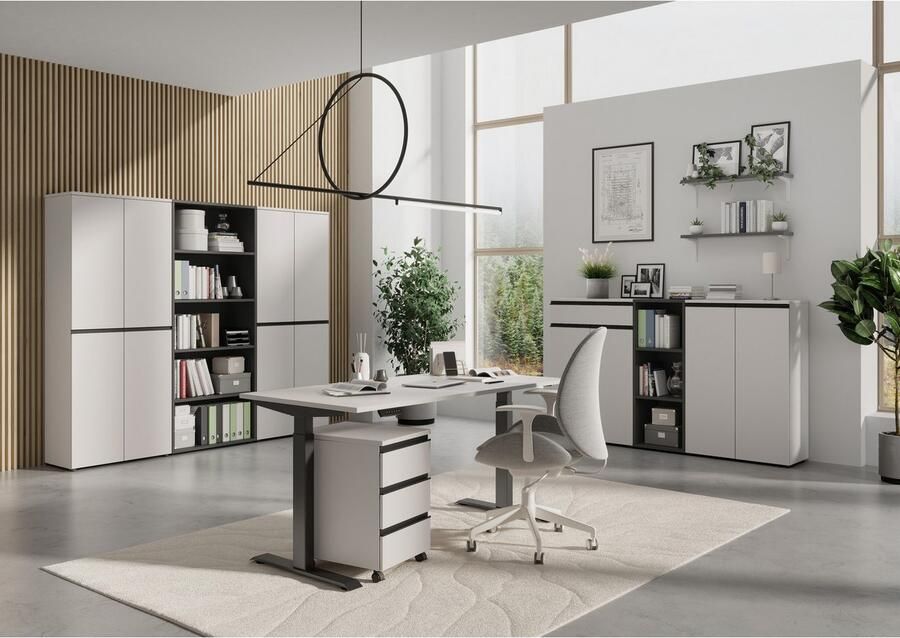 GERMANIA Bureau Lemont Mechanisch in hoogte verstelbaar bureau - Foto 2