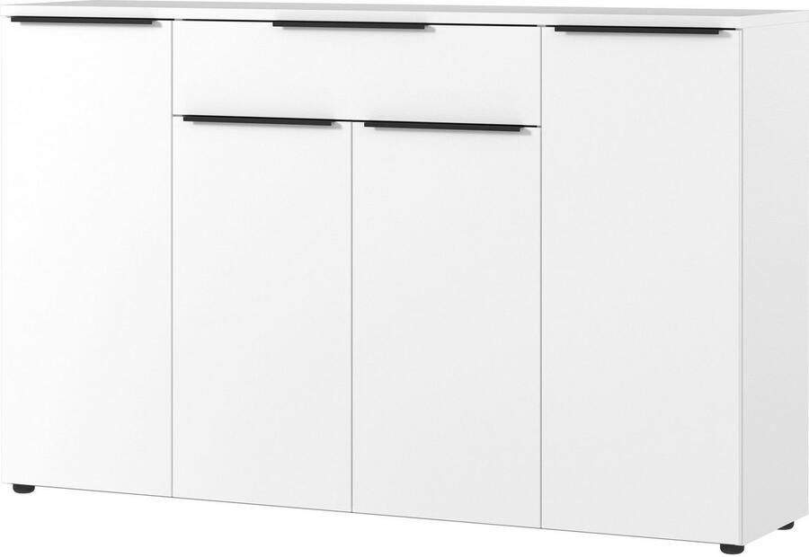 GERMANIA Dressoir Milaan Dressoir met een lade en 4 deuren in grafiet & wit beschikbaar - Foto 4