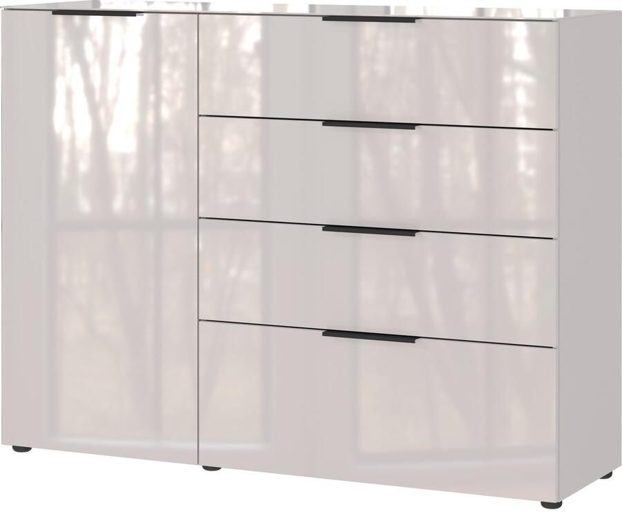 GERMANIA Dressoir OAKLAND in 2 breedten fronten en bovenblad met glas-inlay