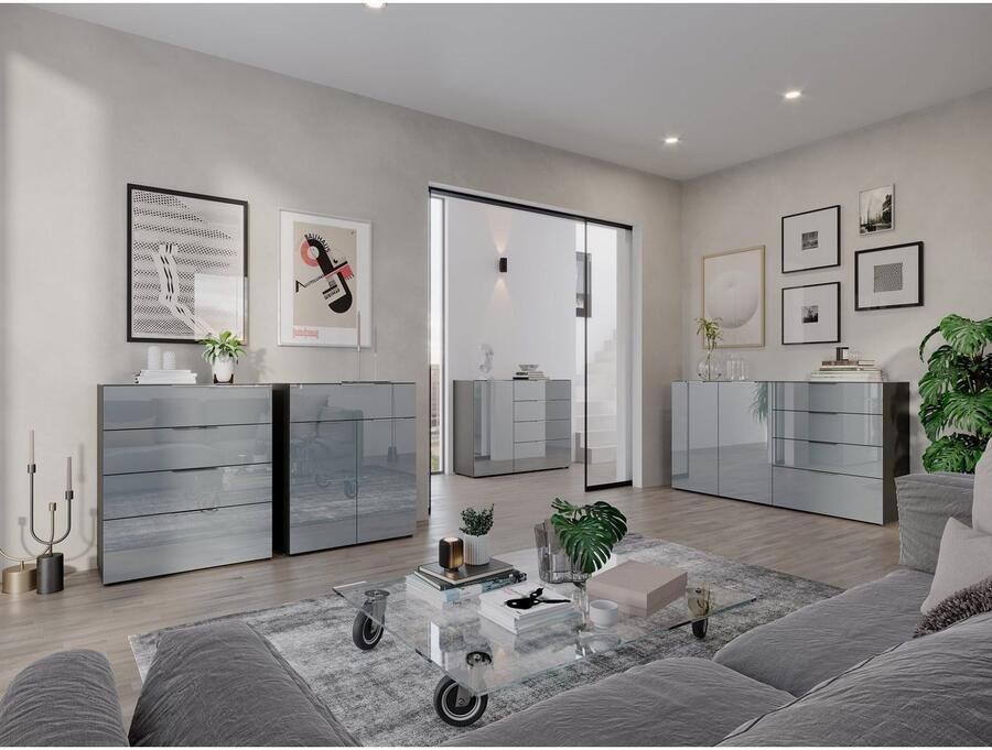 GERMANIA Kast met laden en deuren OAKLAND Breedte 83 cm met lades in verschillende varianten - Foto 4