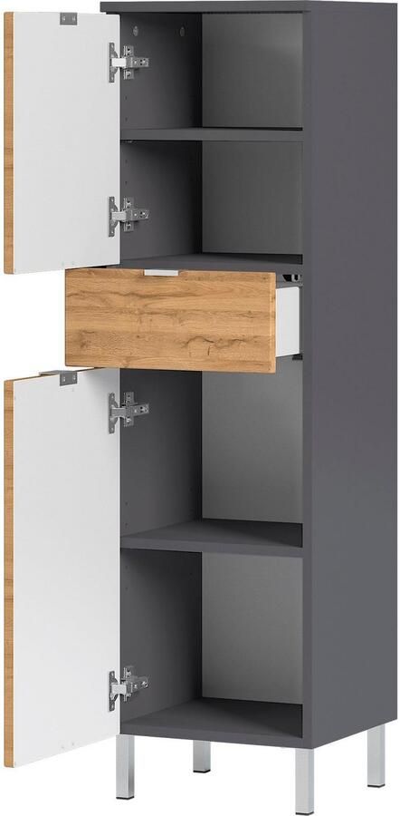 Germania Mauresa Badkamerkast Large Eiken Grijs - Foto 5