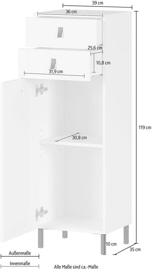 Germania Tulsa Badkamerkast met Lades - Foto 4