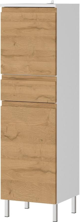 GERMANIA Halfhoge kast Torrance met verstelbare planken en poten van metaal greeploos design - Foto 5