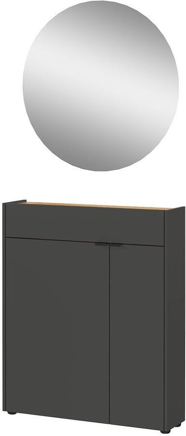 GERMANIA Halmeubelset Ameca Garderobe-set bestaande uit multifunctionele kast en spiegel - Foto 6