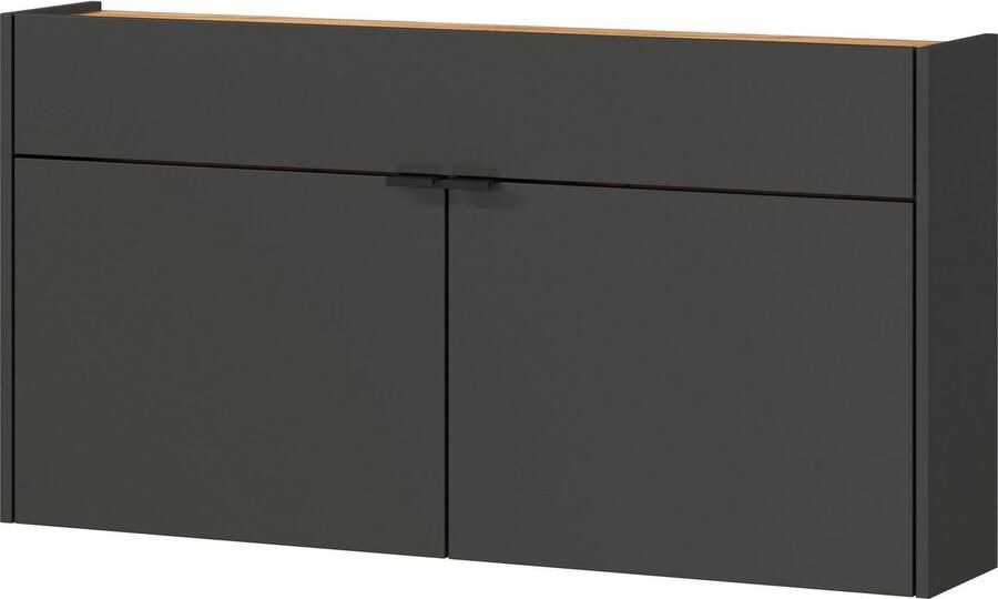 GERMANIA Halmeubelset Ameca Multifunctionele kast en spiegel geringe diepte ideaal voor smalle gangen (set 2-delig) - Foto 8