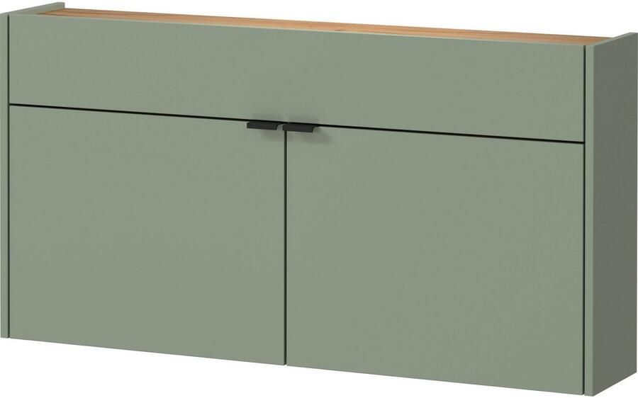 GERMANIA Halmeubelset Ameca Multifunctionele kast en spiegel geringe diepte ideaal voor smalle gangen (set 2-delig) - Foto 8