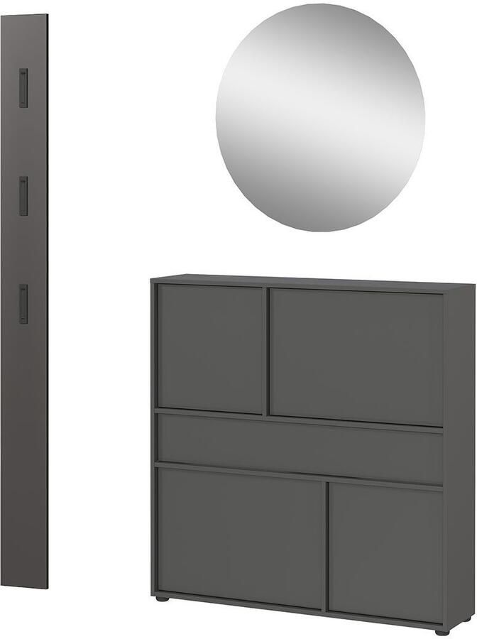 GERMANIA Halmeubelset GW-Ameca 2.0 Garderobe-set: multifunctionele kast en spiegel - Foto 11