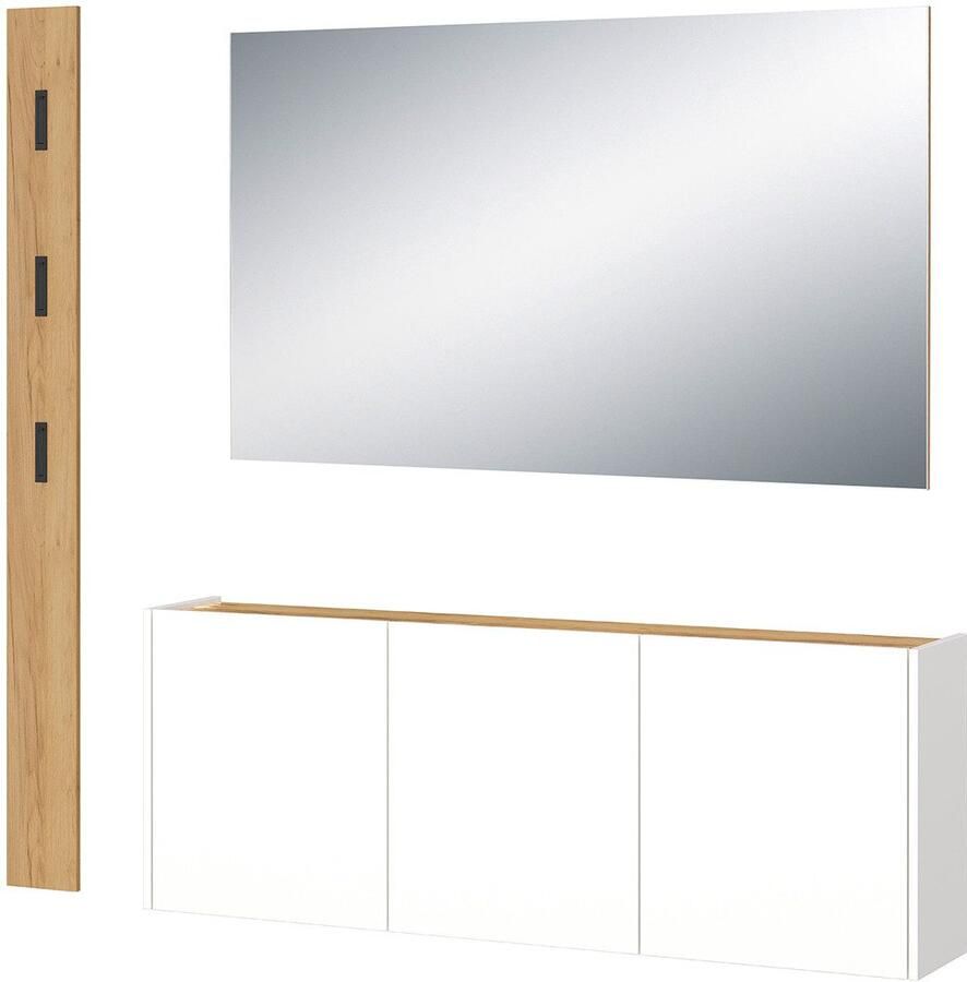 GERMANIA Halmeubelset GW-Libbiano Garderobe-set bestaande uit multifunctionele kast en spiegel - Foto 10