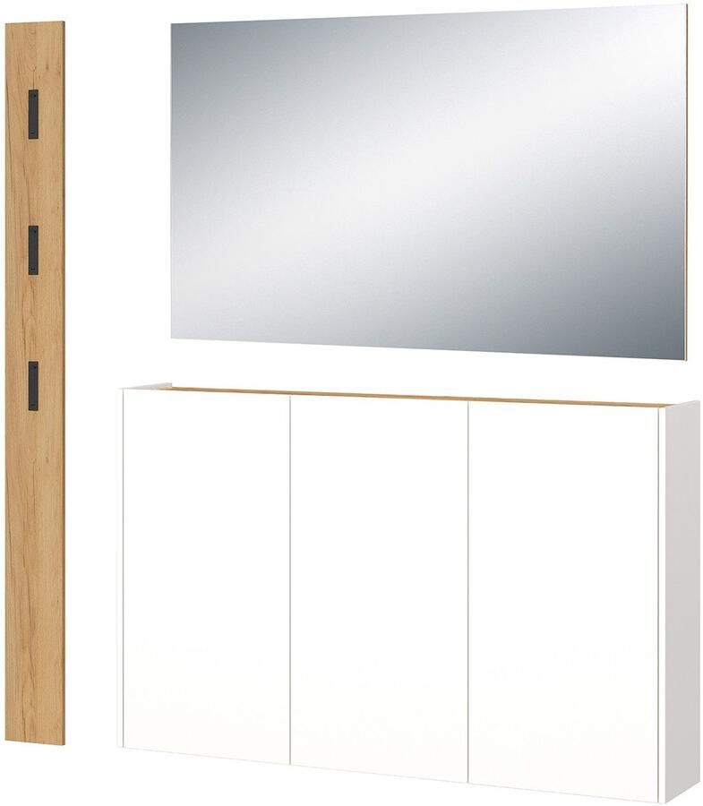 GERMANIA Halmeubelset GW-Libbiano Garderobe-set bestaande uit multifunctionele kast en spiegel - Foto 11