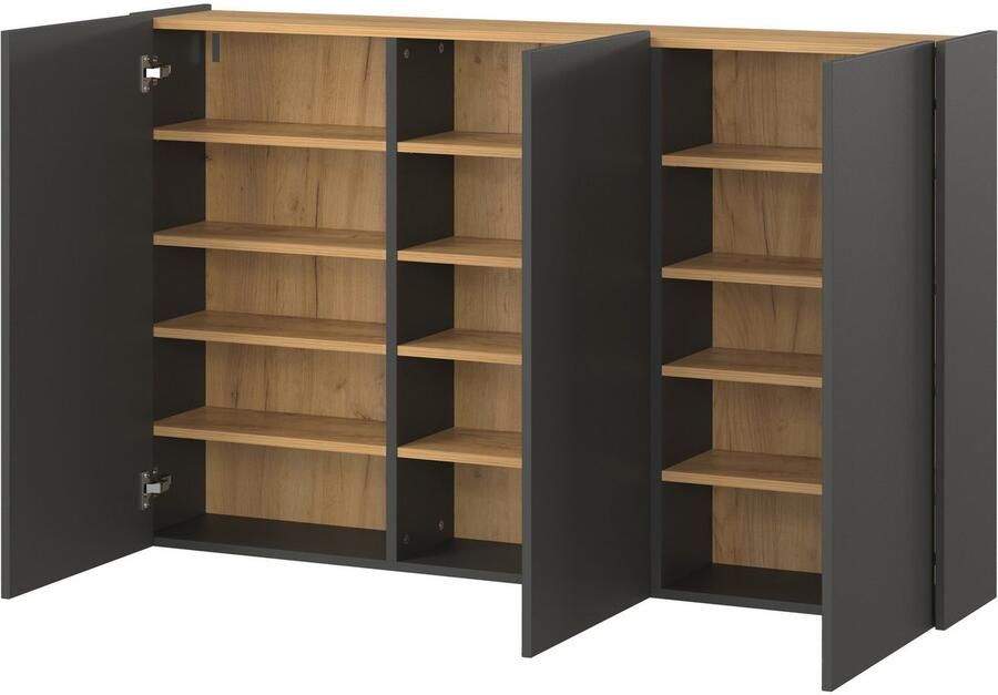 GERMANIA Halmeubelset GW-Libbiano Garderobe-set bestaande uit multifunctionele kast en spiegel (2-delig) - Foto 5