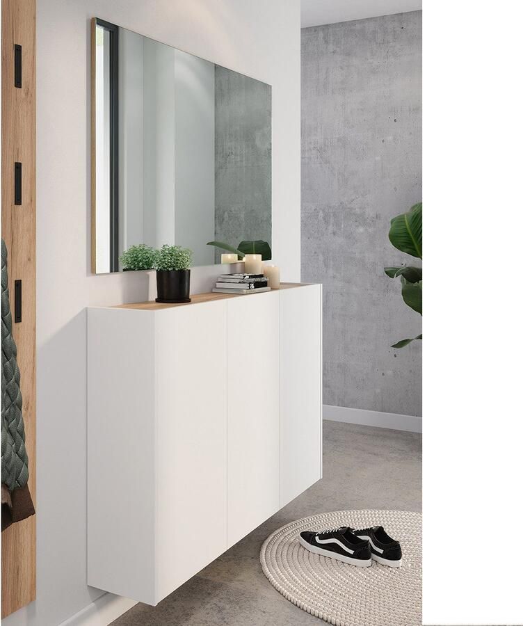 GERMANIA Halmeubelset GW-Libbiano Garderobe-set bestaande uit multifunctionele kast en spiegel - Foto 2