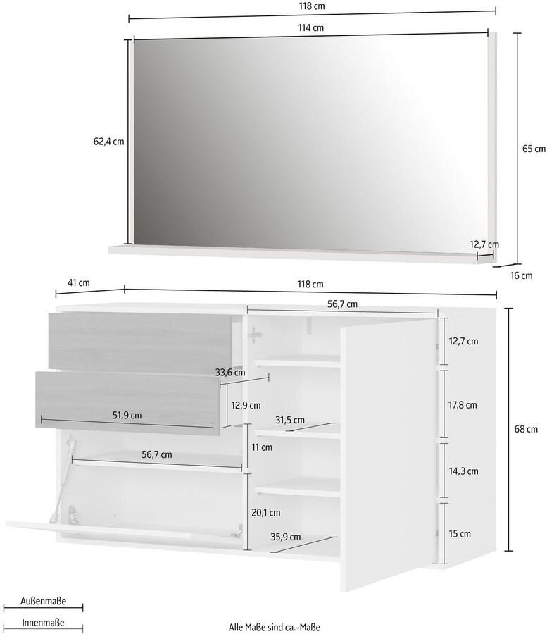 Home24 Garderobeset Madeo II(2 delig ) Germania - Foto 2