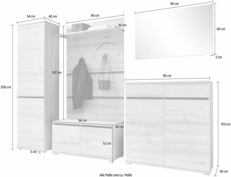 GERMANIA Halmeubelset Lissabon (set 5-delig) - Foto 3