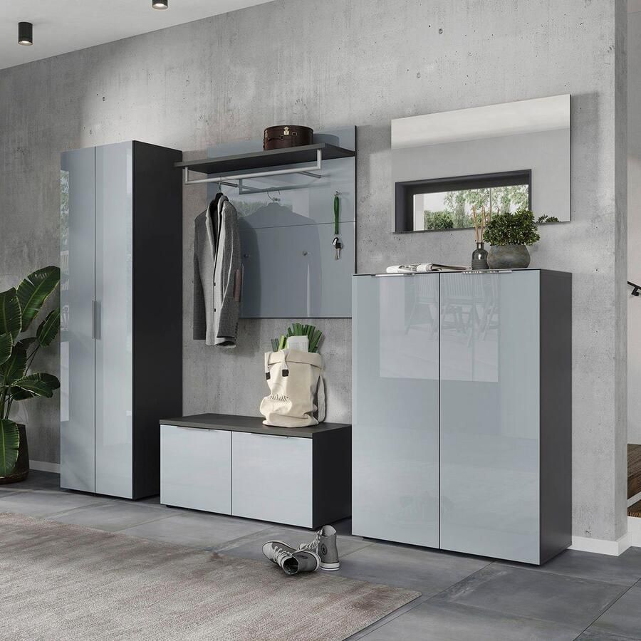 Germania Genova Halmeubelset Drie Grafiet|Zilvergrijs