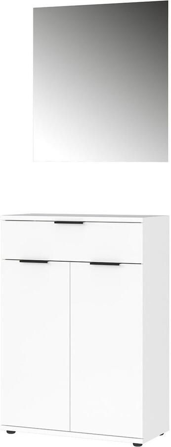 GERMANIA Halmeubelset Stanton Garderobe-set bestaande uit 1 schoenenkast en 1 spiegel (2-delig) - Foto 9