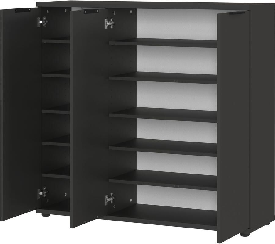 GERMANIA Halmeubelset Stanton Garderobe-set bestaande uit 1 schoenenkast 1 spiegel en 1 paneel (3-delig) - Foto 3