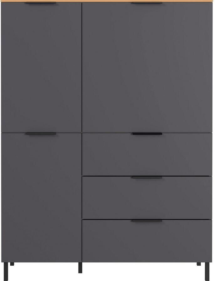 Germania California Opbergkast Grafiet Eiken - Foto 3