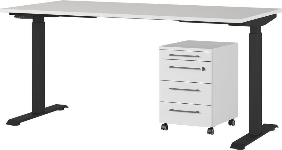 GERMANIA Kantoormeubelset Agenda Set bestaande uit in hoogte verstelbaar bureau en rolcontainer (2-delig) - Foto 6