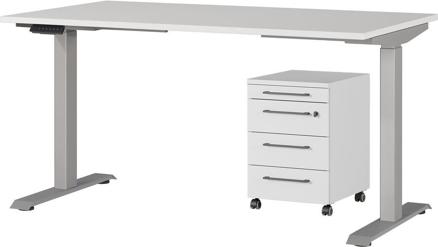 GERMANIA Kantoormeubelset Agenda Set bestaande uit in hoogte verstelbaar bureau en rolcontainer (2-delig) - Foto 8