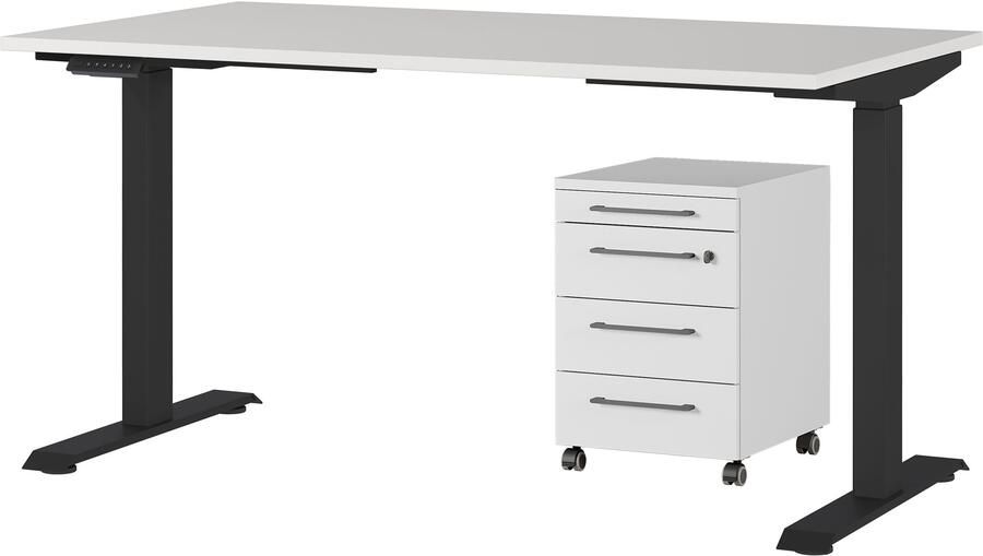 GERMANIA Kantoormeubelset Agenda Set bestaande uit in hoogte verstelbaar bureau en rolcontainer (2-delig) - Foto 8