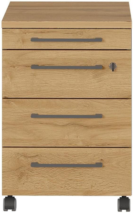 GERMANIA Kantoormeubelset Agenda Set bestaande uit in hoogte verstelbaar bureau en rolcontainer (2-delig) - Foto 5