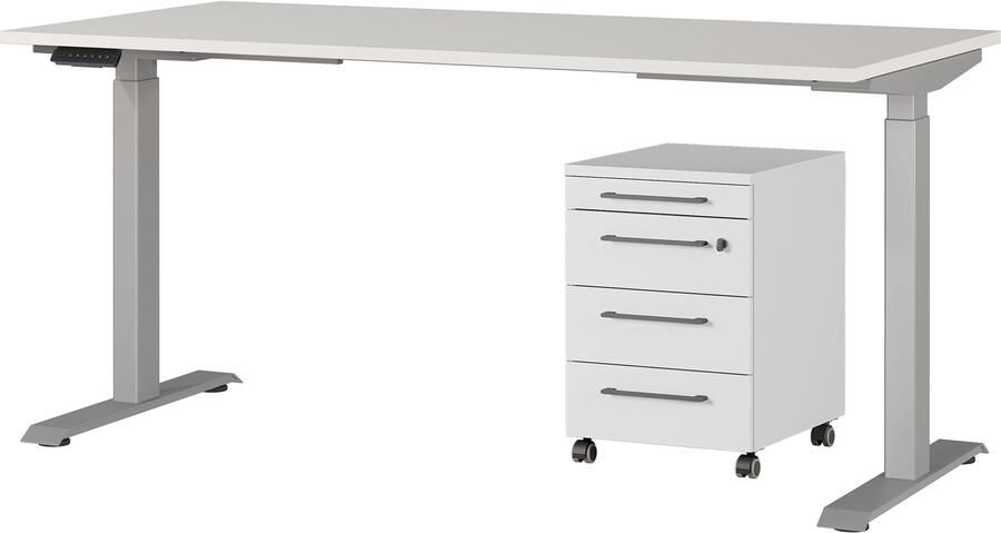 GERMANIA Kantoormeubelset Agenda Set bestaande uit in hoogte verstelbaar bureau en rolcontainer (2-delig) - Foto 8