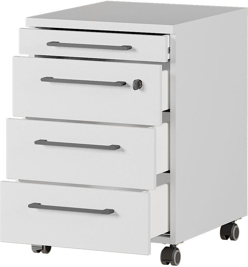 GERMANIA Kantoormeubelset Agenda Set bestaande uit in hoogte verstelbaar bureau en rolcontainer (2-delig) - Foto 2