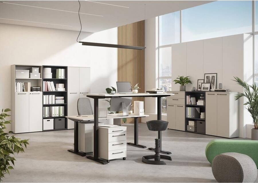 GERMANIA Bureau GW-Agenda elektrisch in hoogte verstelbaar (72-120 cm) met geheugenfunctie & usb-oplaadstation verschillende breedtes - Foto 2