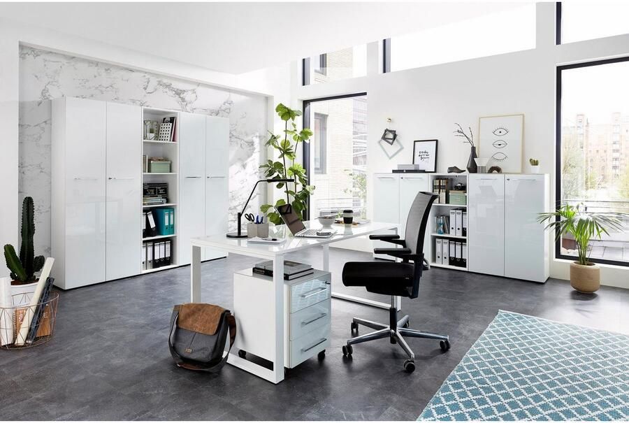 GERMANIA Archiefkast GW-Monteria Deuren met glasplaat afsluitbaar breedte 80 cm Made in Germany - Foto 8