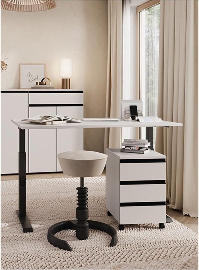 GERMANIA Kantoormeubelset Lemont Set bestaande uit in hoogte verstelbaar bureau en rolcontainer (2-delig) - Foto 4