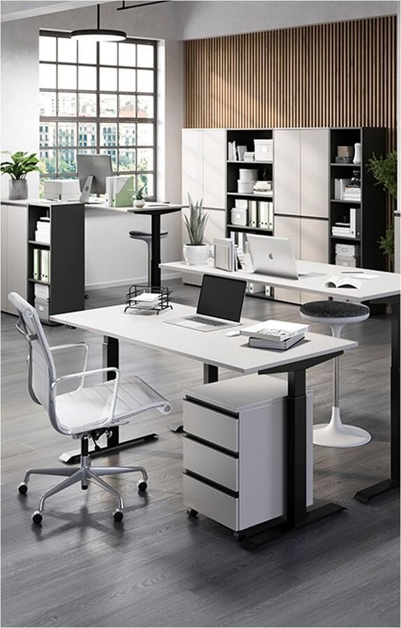 GERMANIA Kantoormeubelset Lemont Set bestaande uit in hoogte verstelbaar bureau en rolcontainer (2-delig) - Foto 7