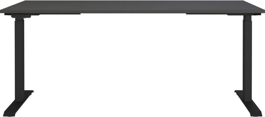 Germania EMOB Bureauset Hermoso Bureautafel en ladekast Zwart Verstelbare bureaus Zwart Spaanplaat Verstelbare bureaus Op voorraad - Foto 8