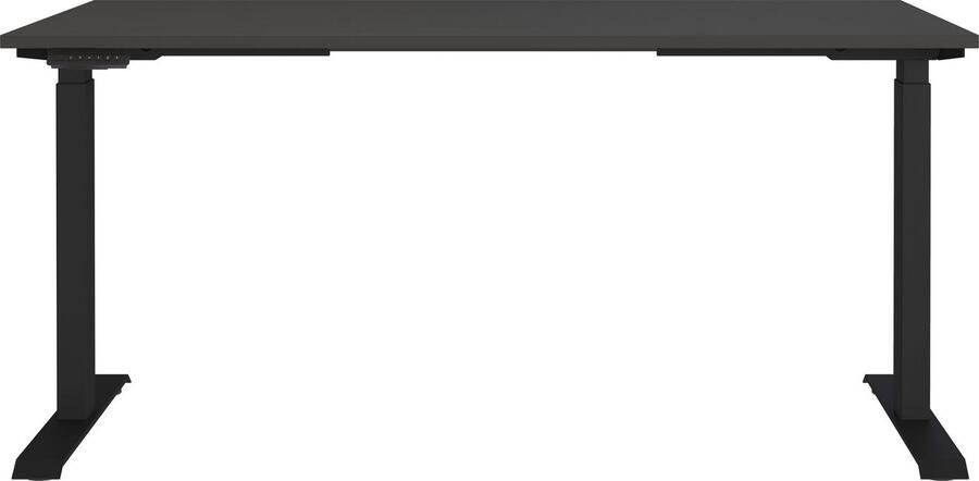 Germania EMOB Bureauset Hermoso Bureautafel en ladekast Zwart Verstelbare bureaus Zwart Spaanplaat Verstelbare bureaus Op voorraad - Foto 8
