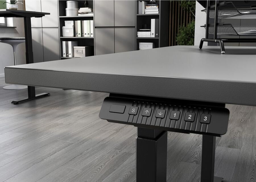 GERMANIA Bureau Milaan elektrisch in hoogte verstelbaar in verschillende breedten 120-180 cm made in germany - Foto 3