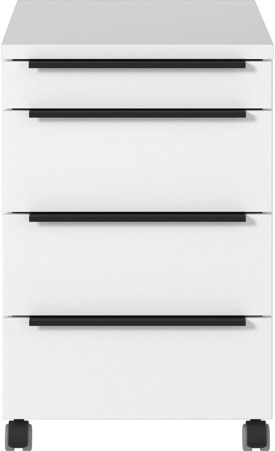 GERMANIA Kantoormeubelset Milaan incl. bureau kastje op wieltjes roomdivider en dressoir (4-delig) - Foto 14