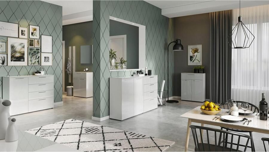 Germania Sunnyvale Dressoir Large Hoogglans Wit - Foto 7