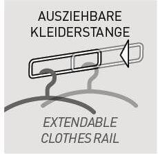 Germania Garderobekast Topix L59 x B40 x H199 cm Wit Eiken - Foto 12